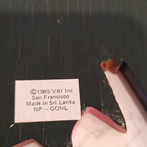 Hand Painted Wooden Nativity Scene Hanging Wreath Vintage - Picture 8 of 10